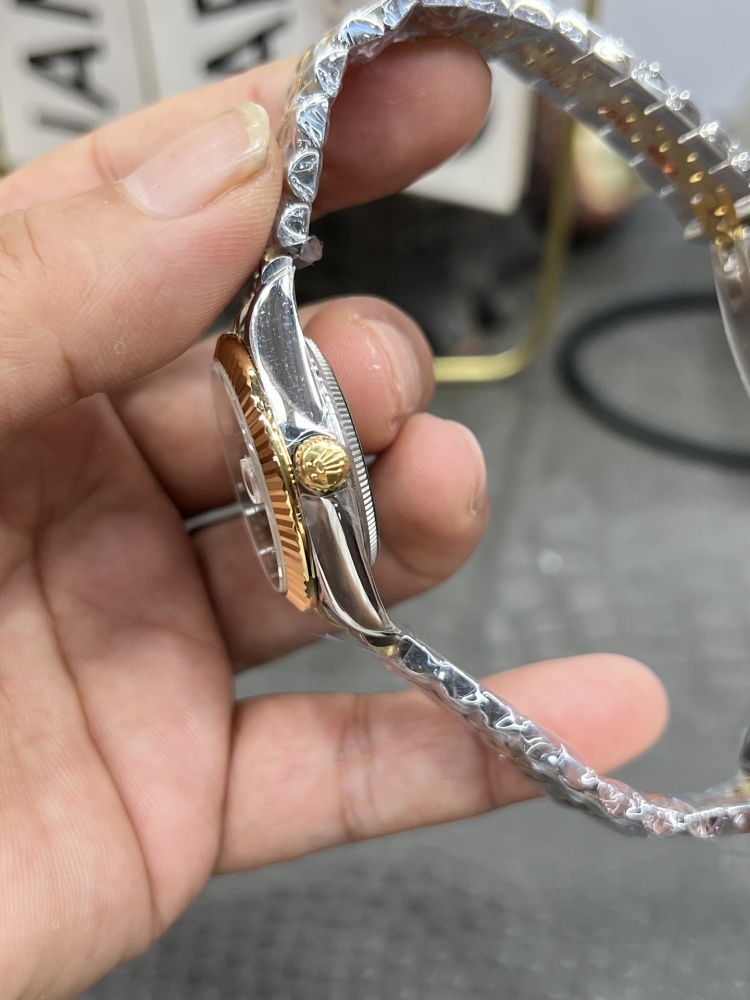 【1:1復刻】勞力士日誌型31mm｜間金綠鑽盤｜海鷗2824機芯｜復刻界「綠金鑽」標杆