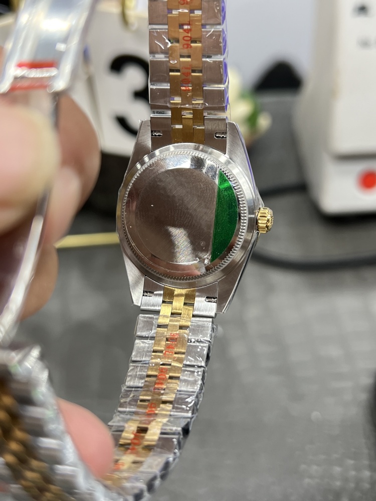 【1:1復刻】勞力士日誌型31mm｜間金綠鑽盤｜海鷗2824機芯｜復刻界「綠金鑽」標杆