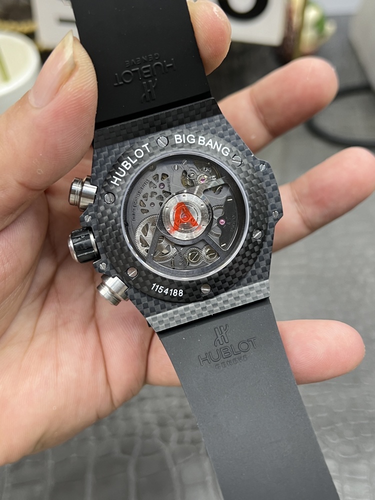 【1:1復刻】宇舶大爆炸45.5mm｜碳纖維殼｜上海7750改HUB1242機芯｜復刻界「黑武士」