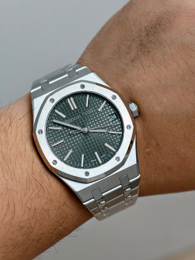 復刻愛彼皇家橡樹15510ST綠面 | 五十周年紀念版 | SW代用盤+4302機芯