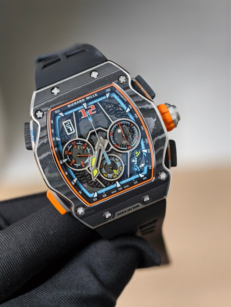 頂級復刻理查德RM65-01邁凱倫 | 碳纖維殼套+雙層計時 | RMAC4機芯