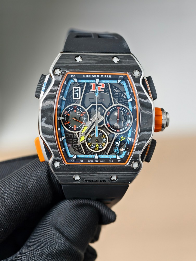 頂級復刻理查德RM65-01邁凱倫 | 碳纖維殼套+雙層計時 | RMAC4機芯
