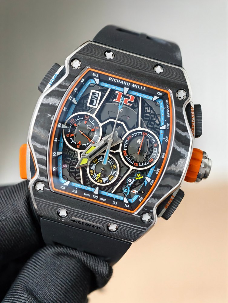 頂級復刻理查德RM65-01邁凱倫 | 碳纖維殼套+雙層計時 | RMAC4機芯