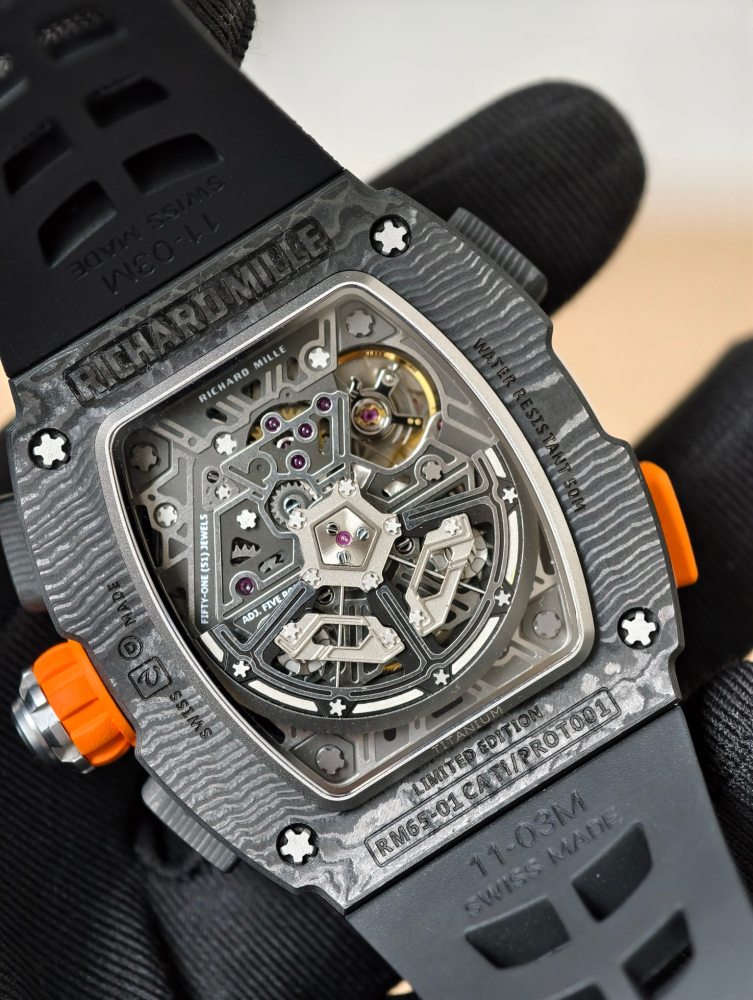 頂級復刻理查德RM65-01邁凱倫 | 碳纖維殼套+雙層計時 | RMAC4機芯