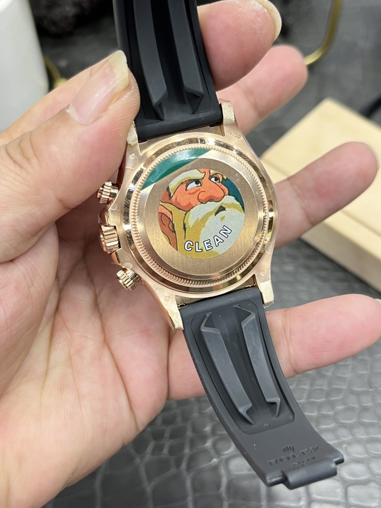 復刻勞力士迪通拿40mm | 玫瑰金鑽面 | 上海4131機芯