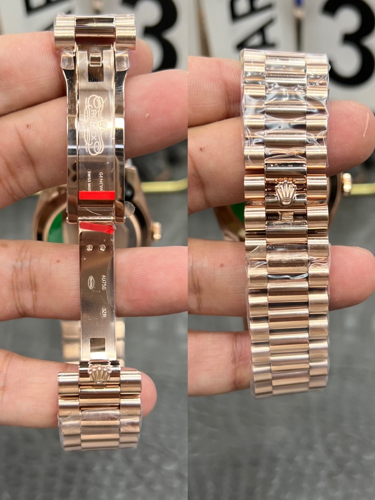 頂級復刻勞力士星期日型40mm | 玫瑰金咖啡面 | 海鷗3255機芯