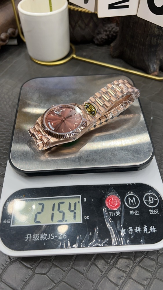 頂級復刻勞力士星期日型40mm | 玫瑰金咖啡面 | 海鷗3255機芯