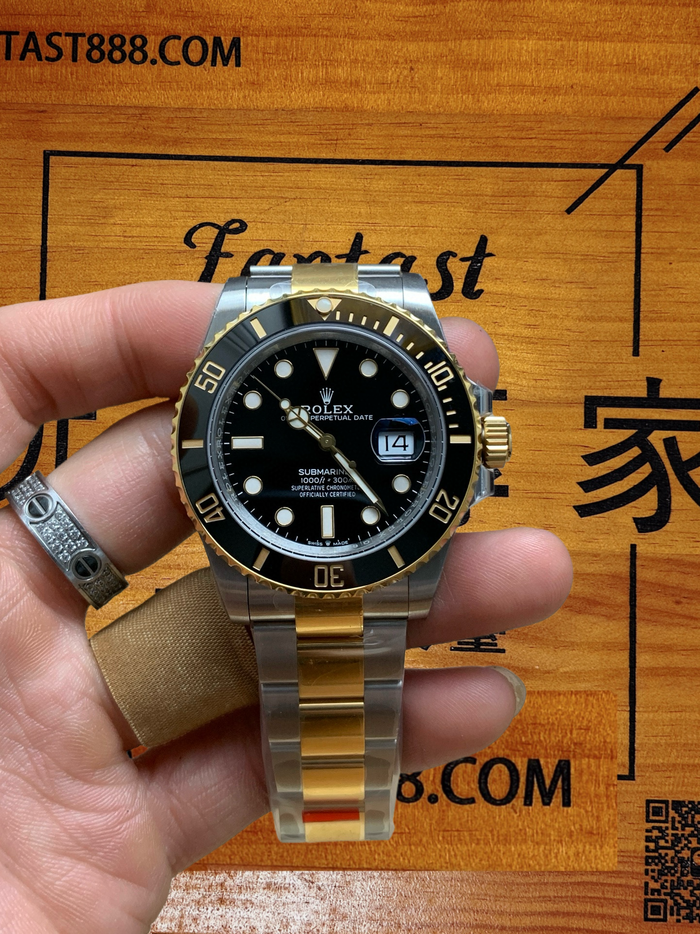 VS廠勞力士間金黑水鬼116613LN 904鋼PVD鍍金主圖展示 - FANTAST888.COM