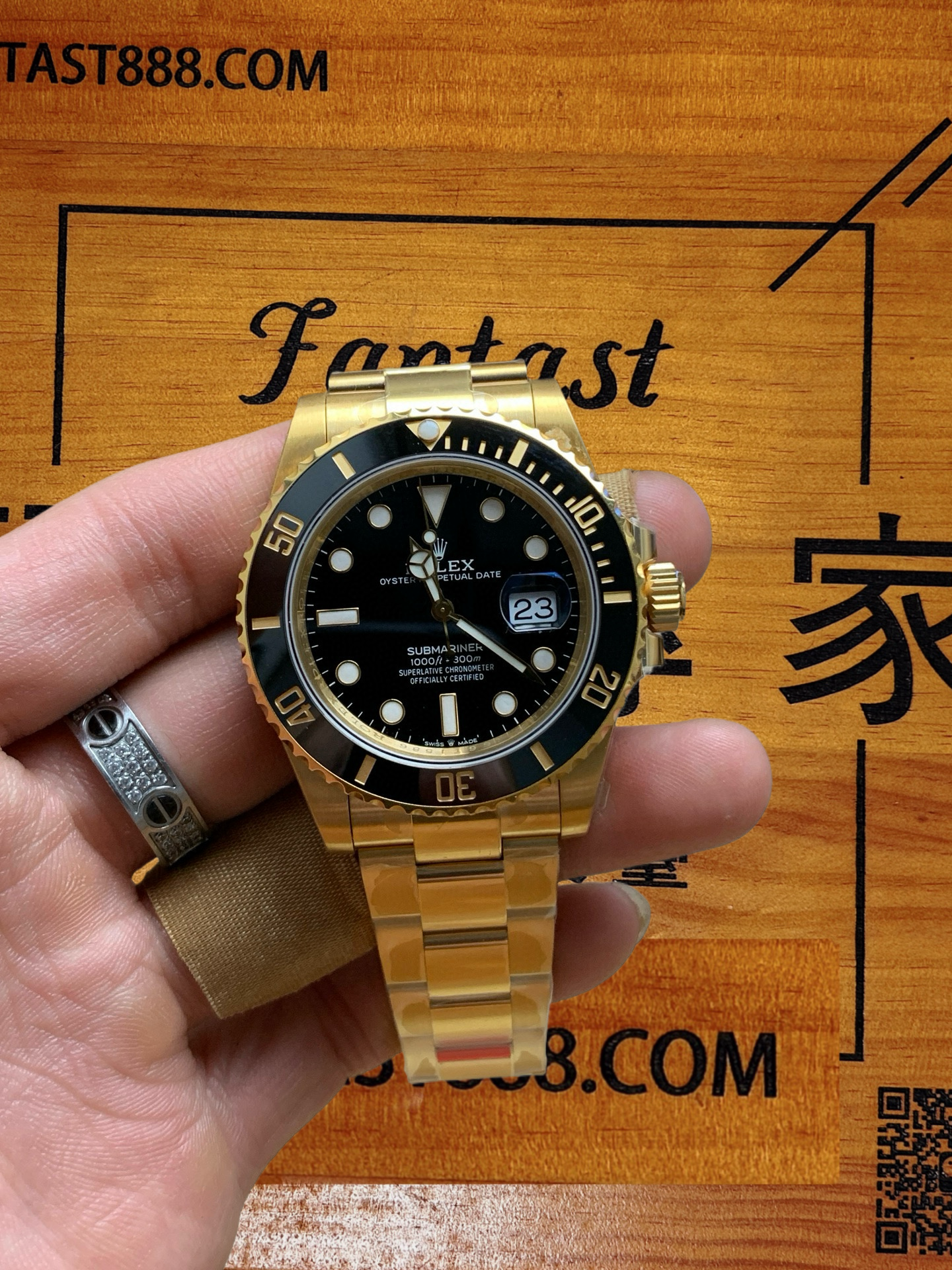 VS廠全金黑水鬼126618LN 手持展示主圖 - FANTAST888.COM