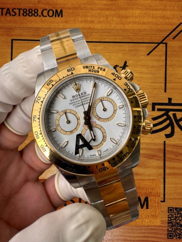 VS廠高仿勞力士迪通拿116503間金白盤