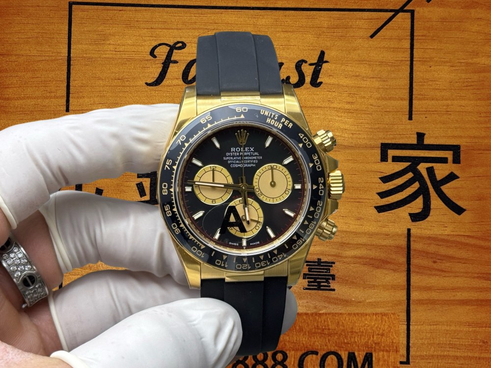 【VS廠】勞力士迪通拿m126518ln-0004 黃金黑盤 4131機芯配重升級版