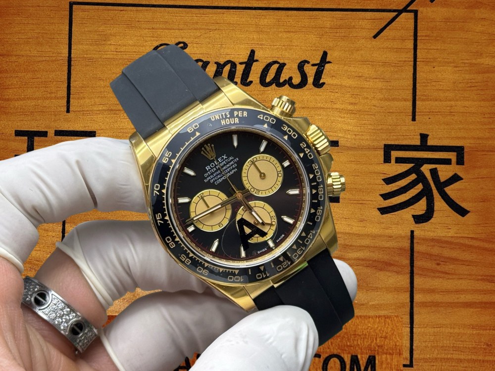 【VS廠】勞力士迪通拿m126518ln-0004 黃金黑盤 4131機芯配重升級版