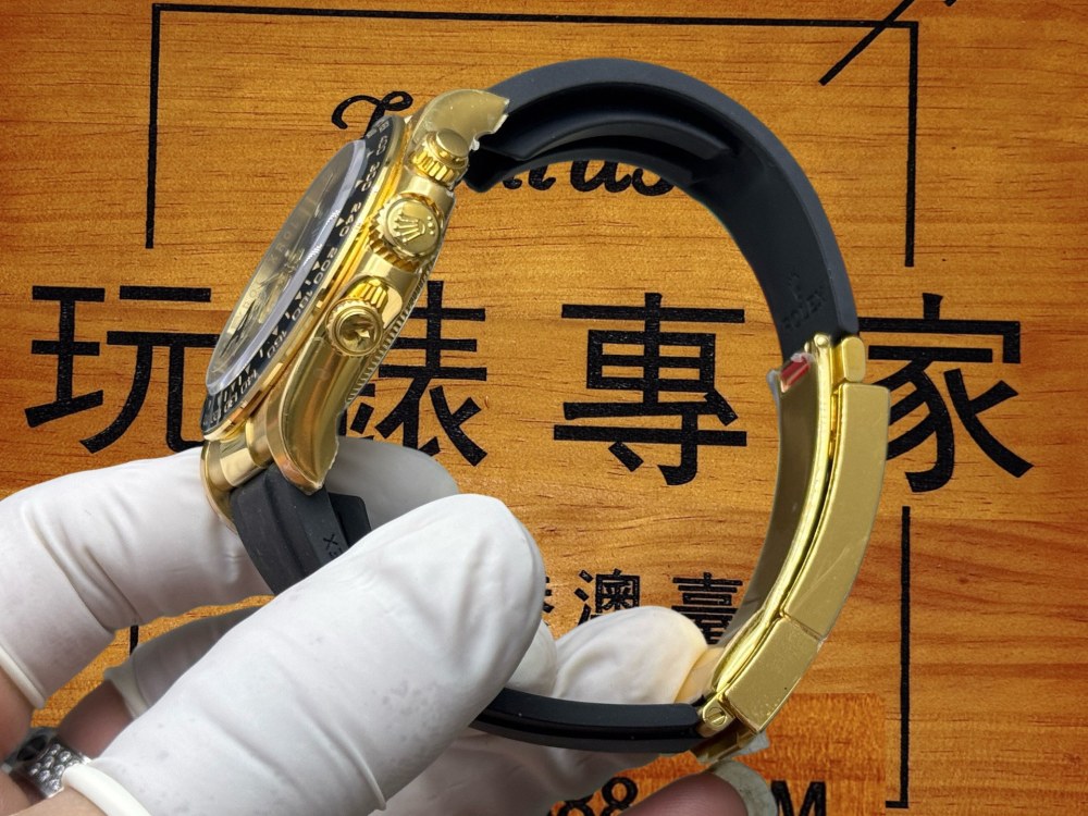 【VS廠】勞力士迪通拿m126518ln-0004 黃金黑盤 4131機芯配重升級版