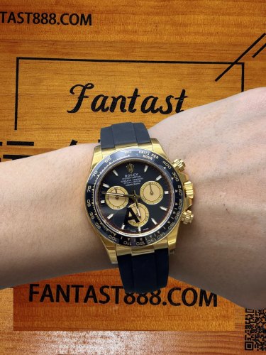 【VS廠】勞力士迪通拿m126518ln-0004 黃金黑盤 4131機芯配重升級版