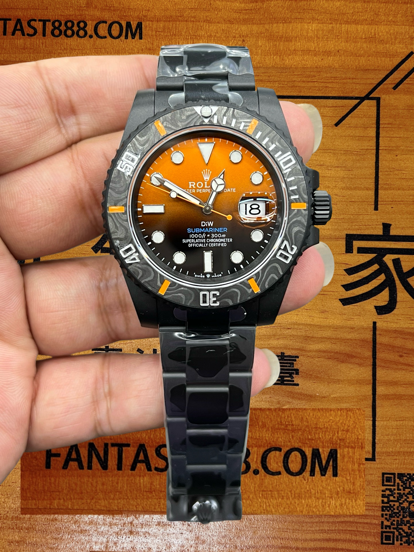 【VS廠】勞力士DIW Submariner 碳纖維圈口漸變橙盤 3135機芯版