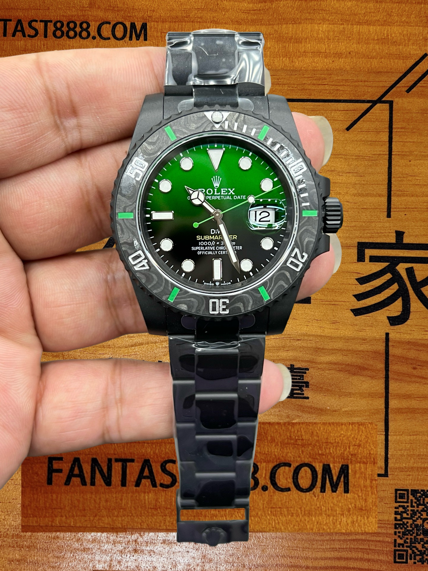 【VS廠】勞力士DIW Submariner 碳纖維圈口漸變綠盤 3135機芯版