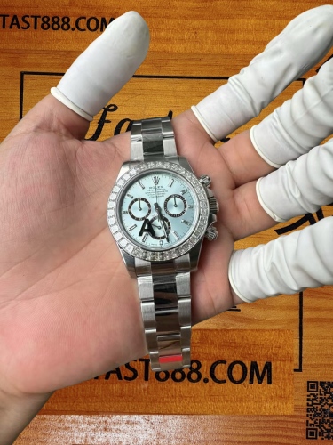 VS廠巔峰改裝｜4131機芯冰藍迪通拿｜T型莫桑鑽圈口｜客制化實拍鑑賞