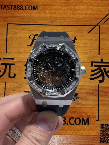 高仿愛彼皇家橡樹14504定制升級版｜T方莫桑鑽圈口｜3132機芯鏤空藝術