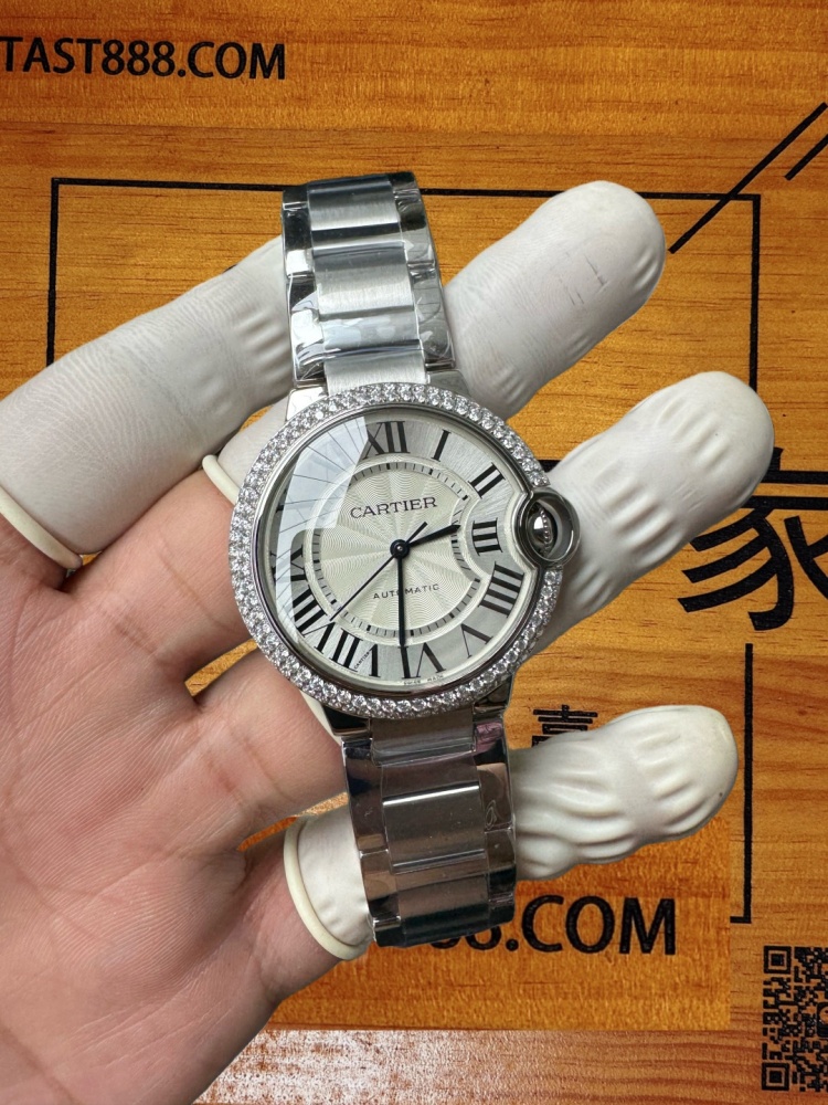 頂級改裝｜卡地亞藍氣球雙排莫桑鑽終極版｜瑞士自動機芯｜原裝開模1:1復刻