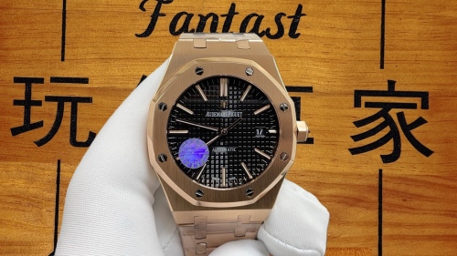 ZF廠AP皇家橡樹15400玫瑰金黑面｜Cal.4302機芯｜現貨實拍｜頂級品質出貨