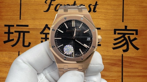 ZF廠直供｜愛彼皇家橡樹15510玫瑰金黑面50週年紀念版｜Cal.4302一體機｜現貨實拍