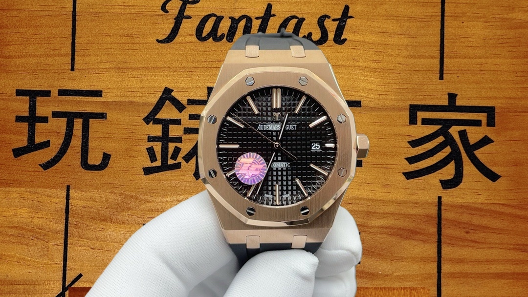 ZF廠超神之作｜愛彼皇家橡樹15400玫瑰金黑盤｜一體機芯｜現貨實拍