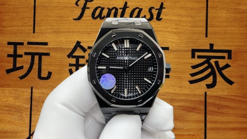 今日主推｜ZF廠愛彼皇家橡樹15500全黑陶瓷版｜9015改原版機芯｜現貨實拍