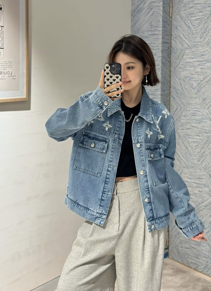 香港台灣熱銷頂級復刻｜LOUIS VUITTON 水洗破洞牛仔夾克  正品1:1開發揭秘