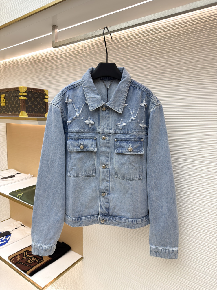 香港台灣熱銷頂級復刻｜LOUIS VUITTON 水洗破洞牛仔夾克  正品1:1開發揭秘