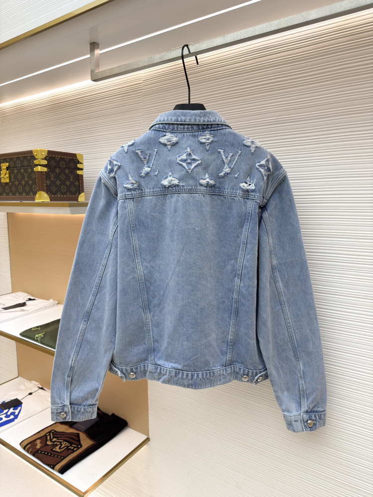 香港台灣熱銷頂級復刻｜LOUIS VUITTON 水洗破洞牛仔夾克  正品1:1開發揭秘