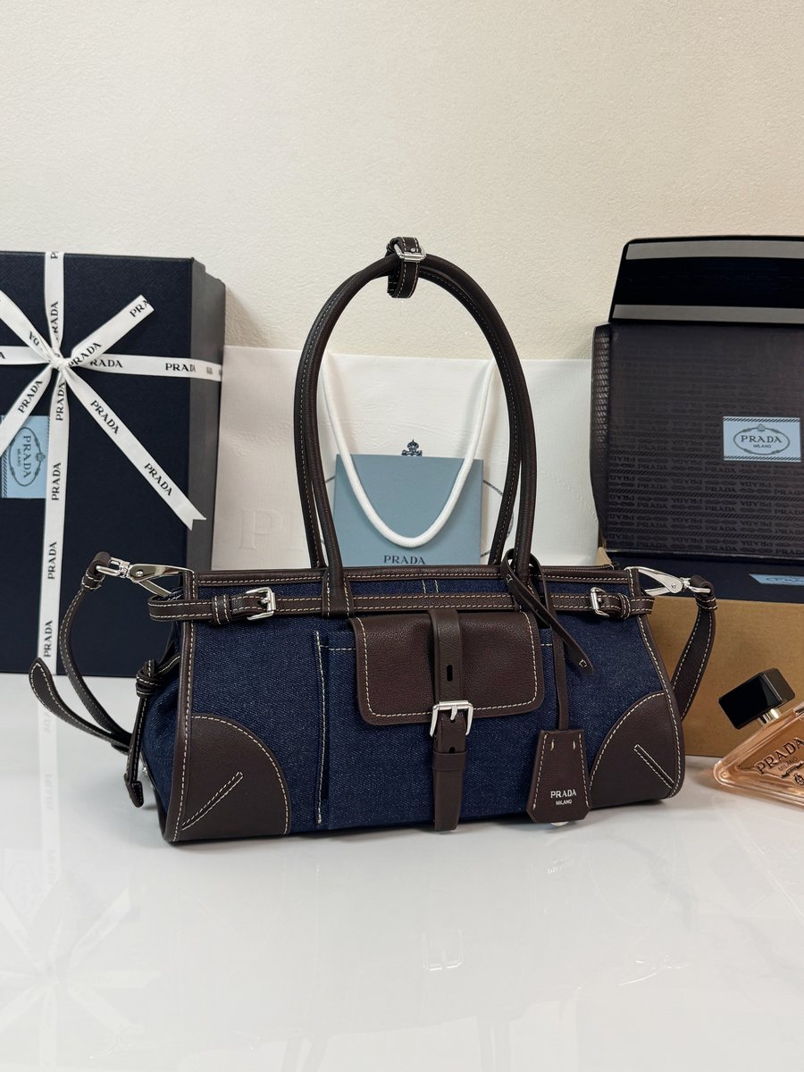 Prada P2190牛仔布纹理-细节特写