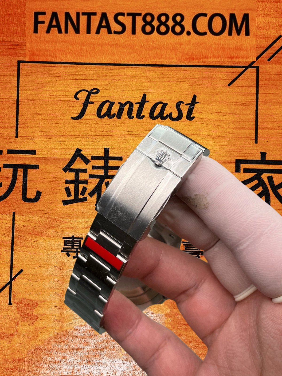 VS廠勞力士Air-King 40mm側面錶殼拉絲與錶冠細節
