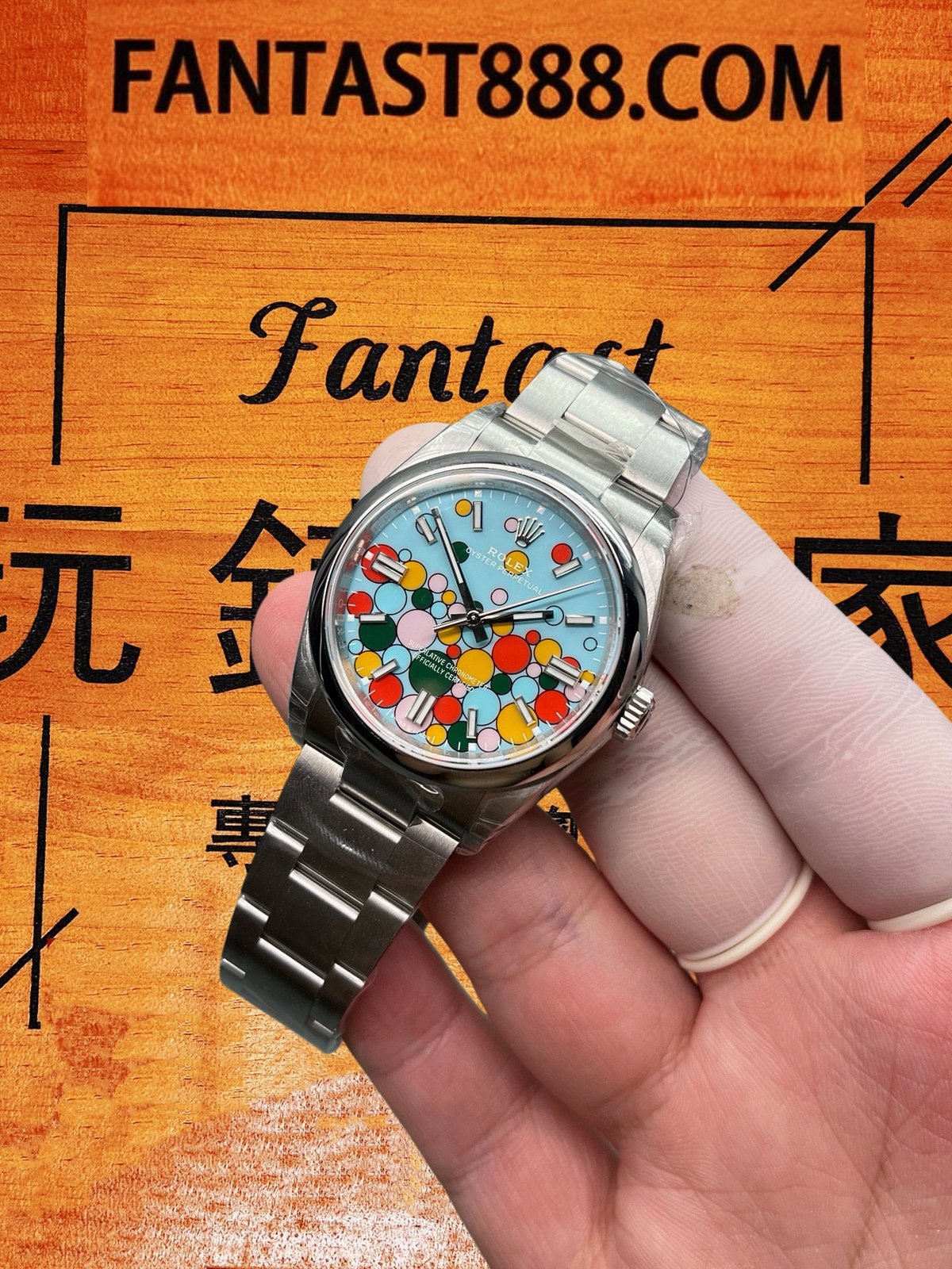 VS廠Rolex勞力士Oyster Perpetual 36mm慶典盤面氣泡錶復刻細節圖6