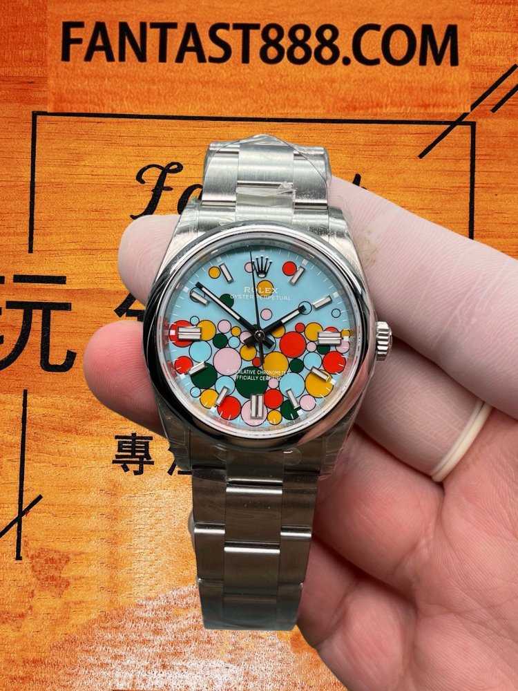 VS廠Rolex勞力士Oyster Perpetual 36mm慶典盤面氣泡錶復刻