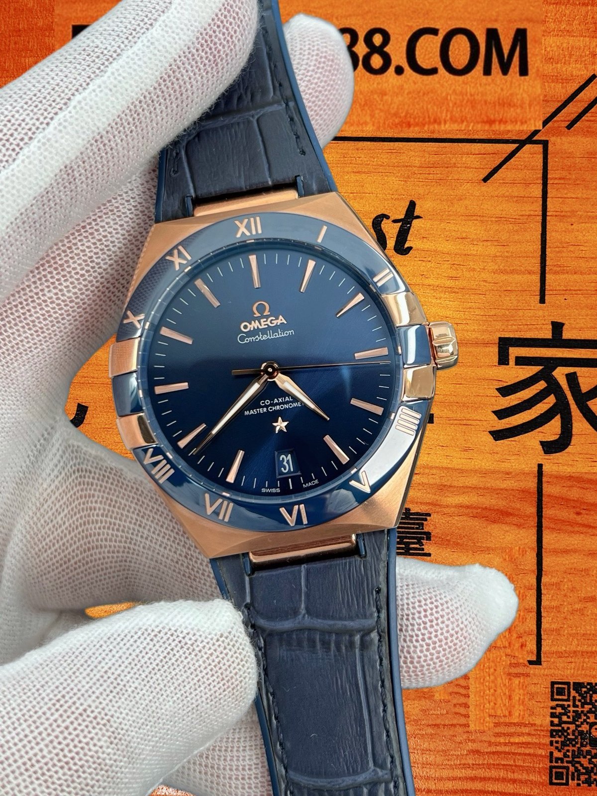 VS廠歐米茄星座第五代玫瑰金41mm丹東8910一體機