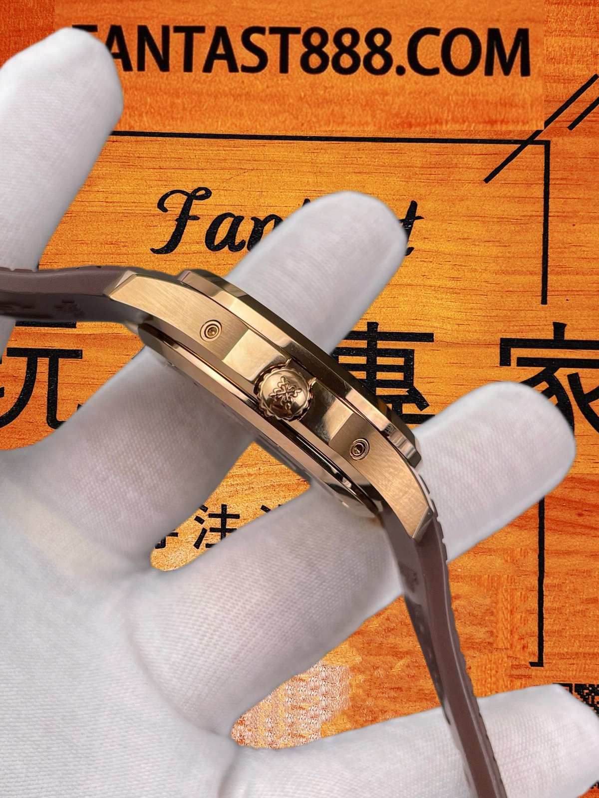 PP 5261R 棕色橡膠錶帶 百達翡麗Aquanaut 5261R棕色橡膠複合材質錶帶