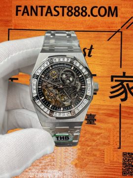 THB廠愛彼皇家橡樹15412鏤空方鑽圈 41mm
