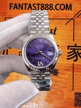 THB廠勞力士Datejust 31mm P62 紫羅馬日志（鋼款） 復刻