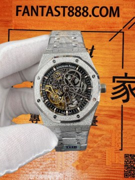 THB廠愛彼皇家橡樹15407鏤空霜金白 41mm
