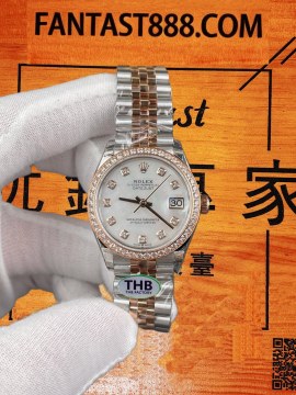 THB廠勞力士Datejust 31mm P59 玫瑰金日志 鑽圈貝母 復刻