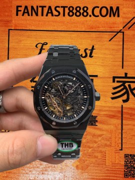 THB廠愛彼皇家橡樹15407鏤空黑色PVD 41mm