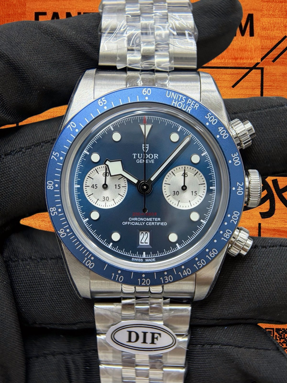 DiF廠帝舵碧灣計時M79360 深海藍 41mm