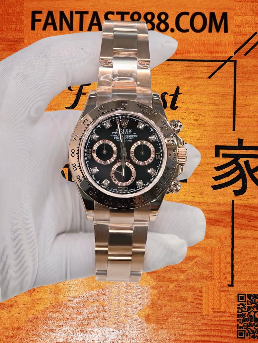 高仿私人改裝-勞力士-迪通拿116509 鑽石刻度 復刻腕錶 實拍 1