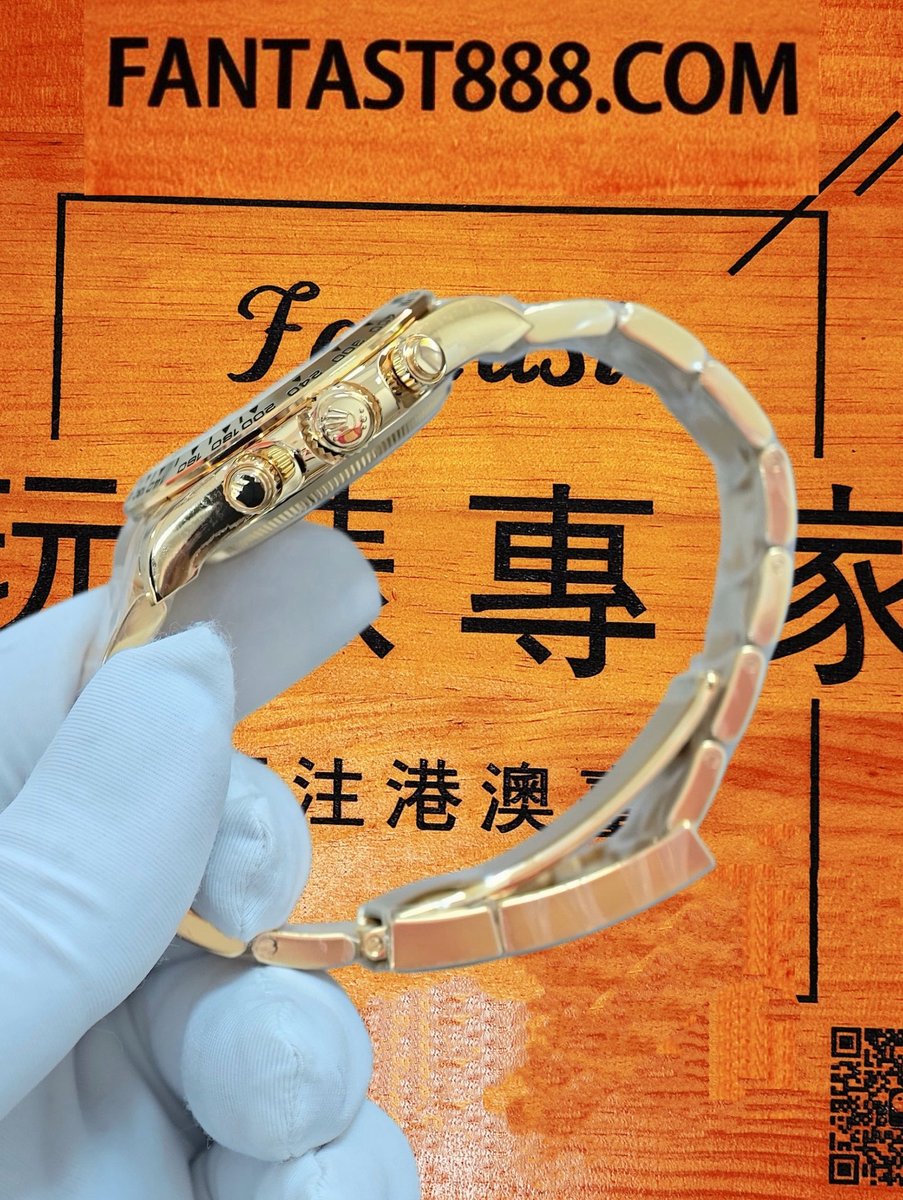 高仿私人改裝-勞力士-迪通拿126508 黑盤金眼睛 復刻腕錶 實拍 5