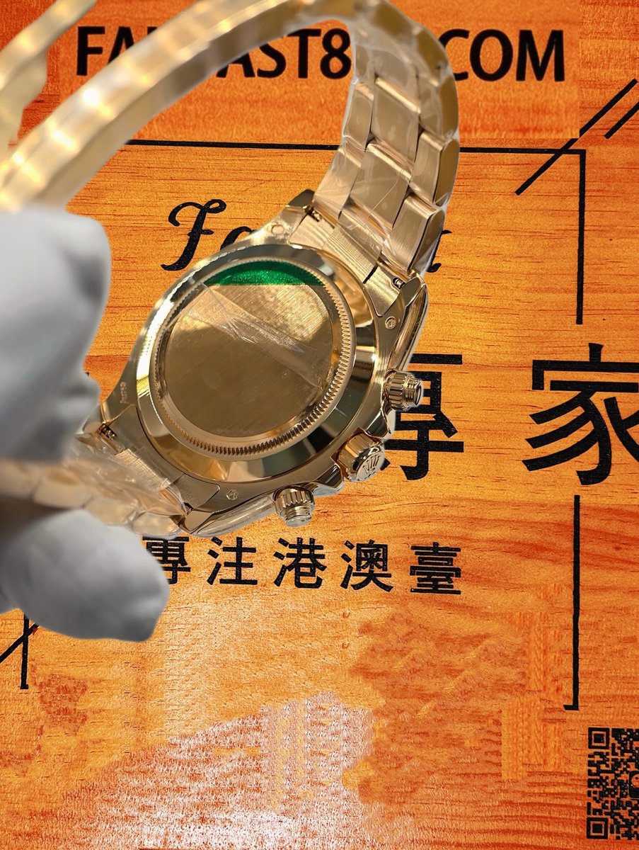 高仿私人改裝-勞力士-迪通拿126508 綠金迪綠盤 復刻腕錶 實拍 6