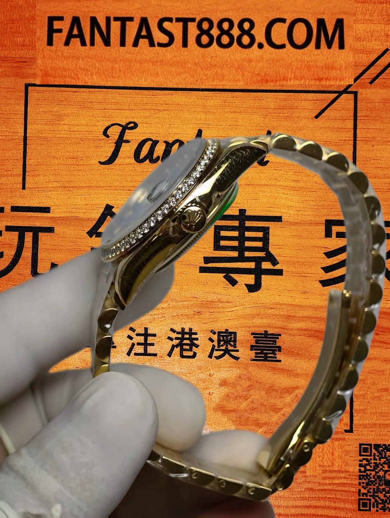 高仿私人改裝-勞力士-星期日曆128348RBR 蒂芙尼藍滿天星 復刻腕錶 實拍 5