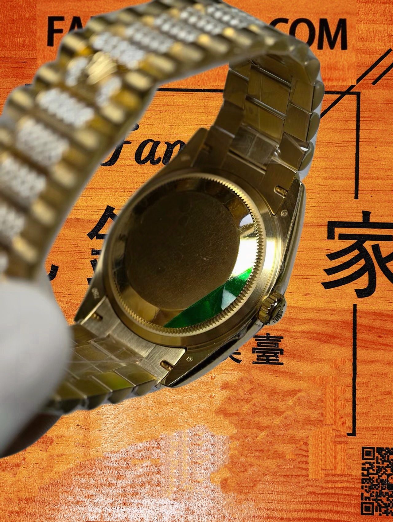 高仿私人改裝-勞力士-星期日曆128348RBR 蒂芙尼藍滿天星 復刻腕錶 實拍 7