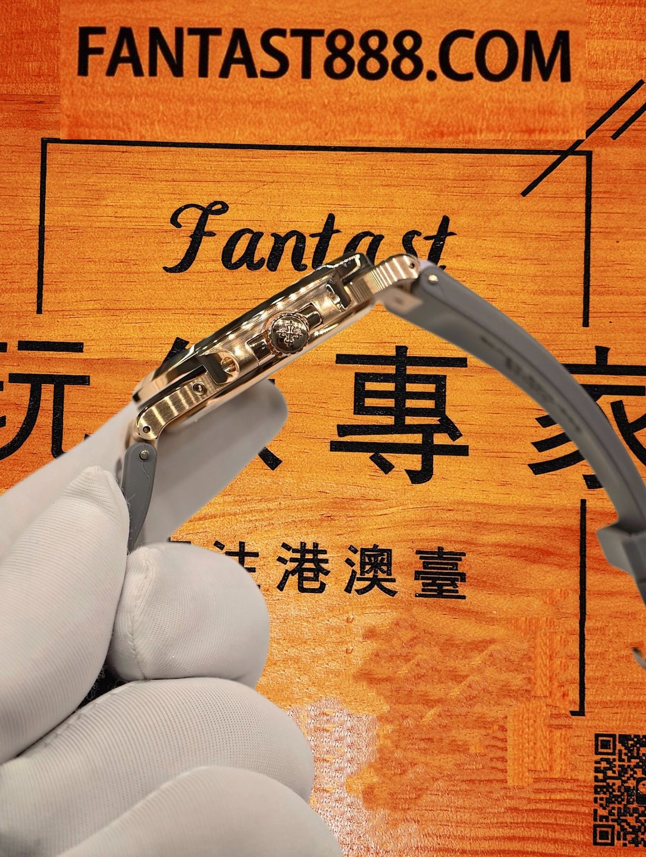 高仿私人改裝-百達翡麗-鸚鵡螺5712R 玫瑰金月相 復刻腕錶 實拍 5