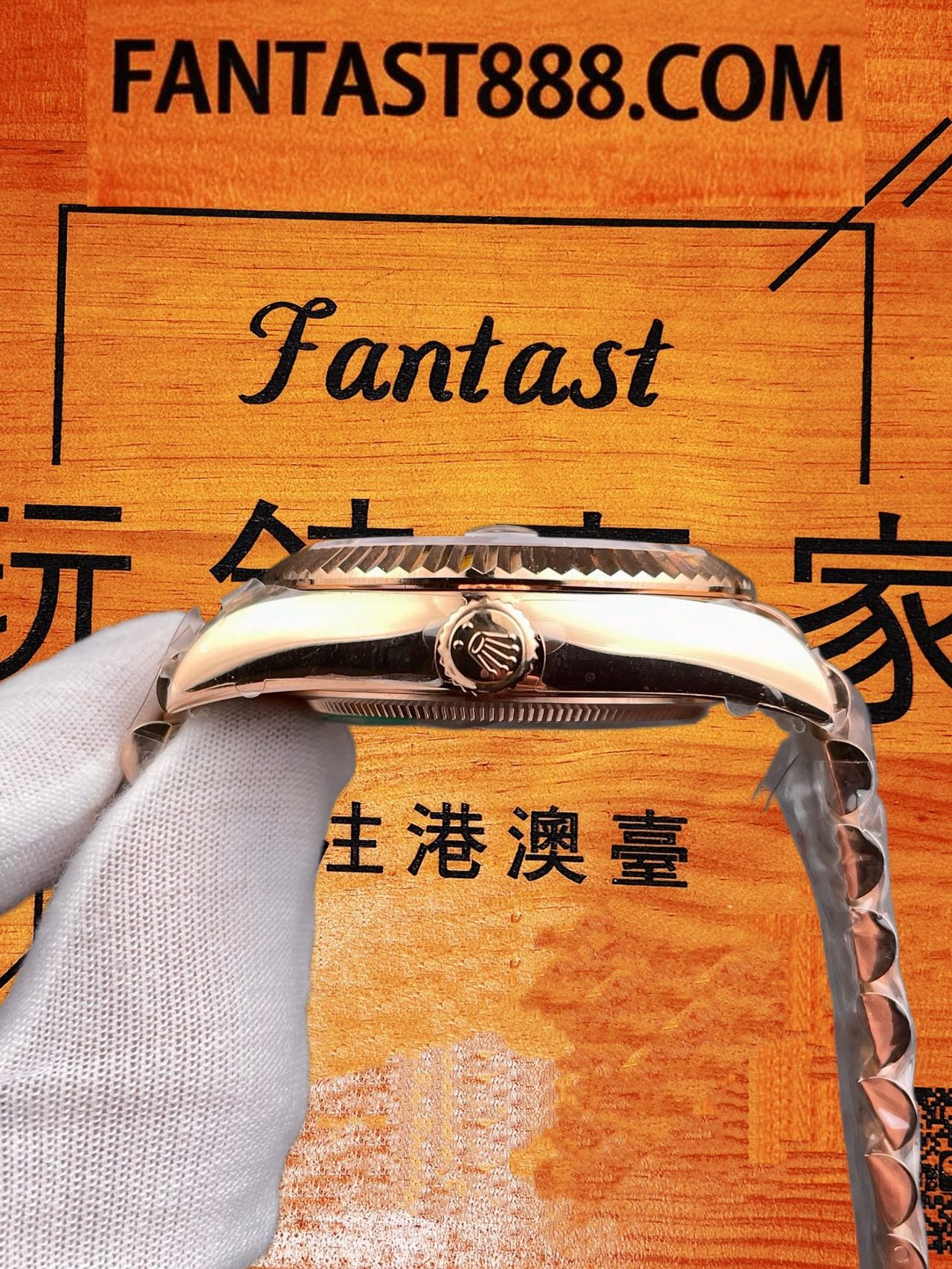 高仿勞力士-天行者336935-玫瑰金棕盤GS 配重191G復刻腕錶 實拍 4