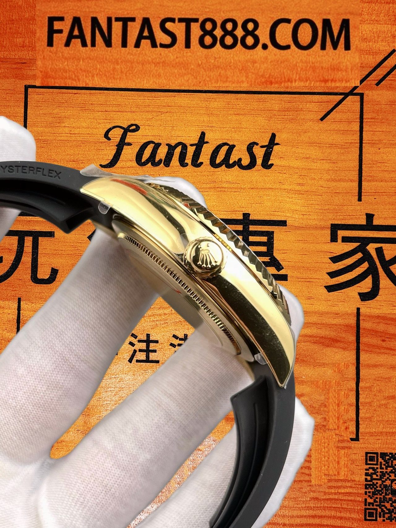高仿勞力士-天行者336935-黃金黑盤ZF 配重187G復刻腕錶 實拍 4